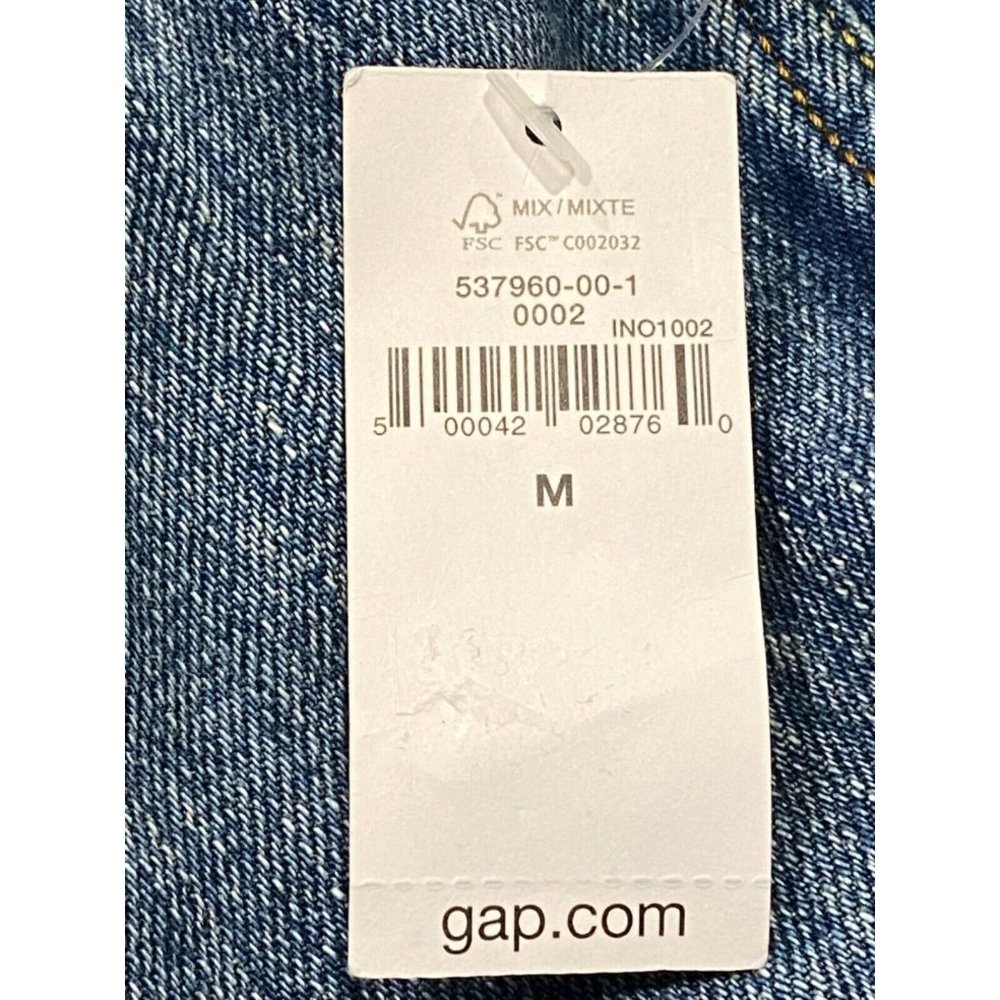 NWT GAP Limited Edition #61 of 125 -1969 Western Denim Jacket Sz M Light Wash - Picture 8 of 10